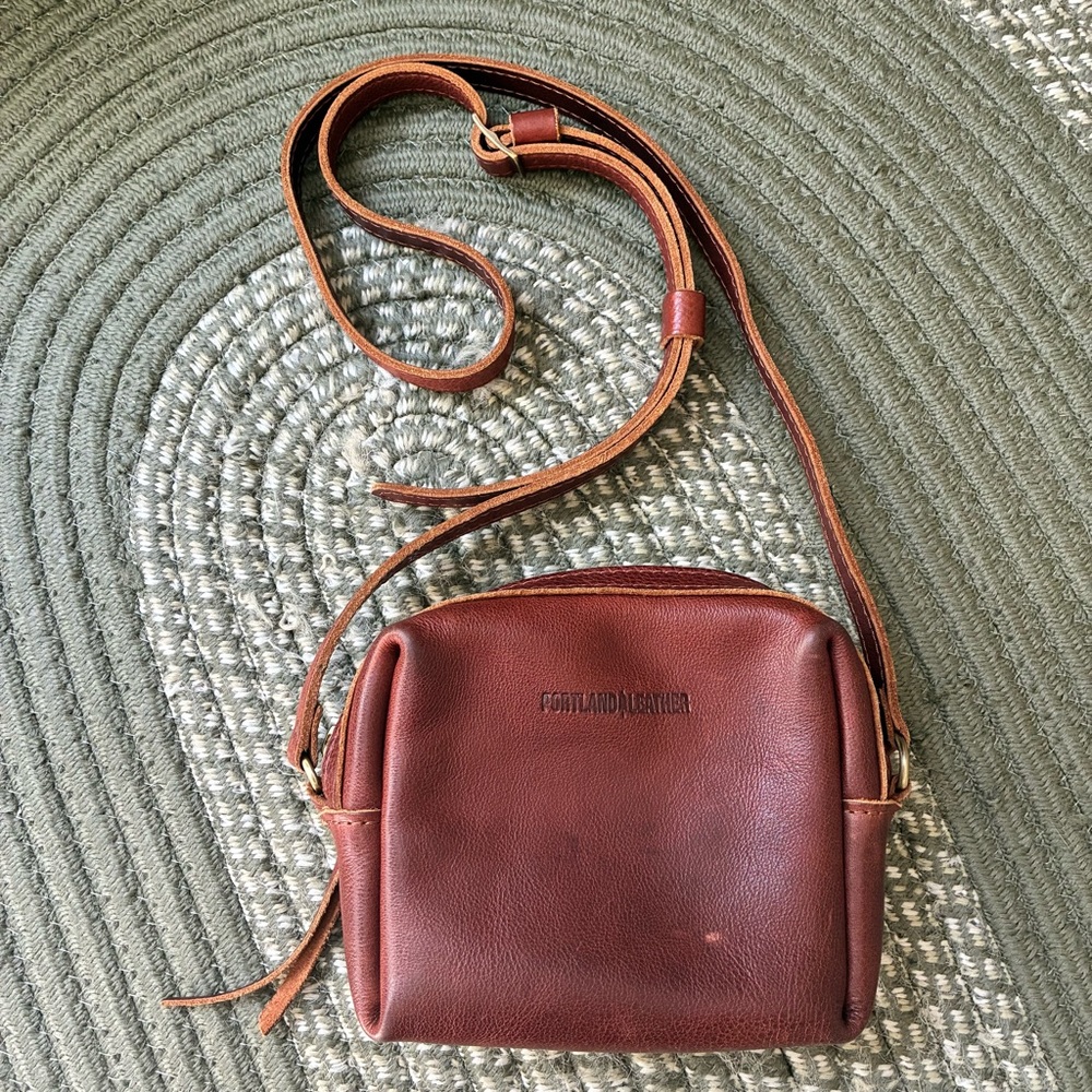 Portland Leather Mini Mesa Crossbody Purse